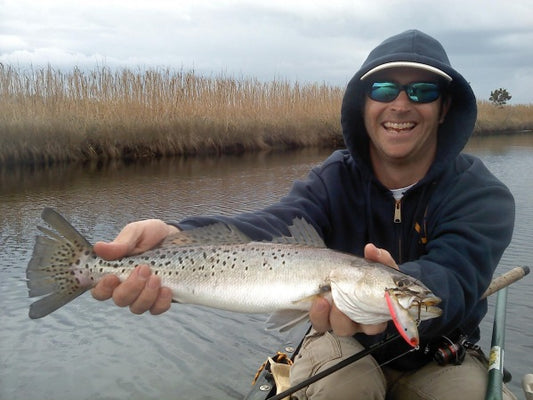 Yup. Trout are in Creeks Already! Patience and Timing.....