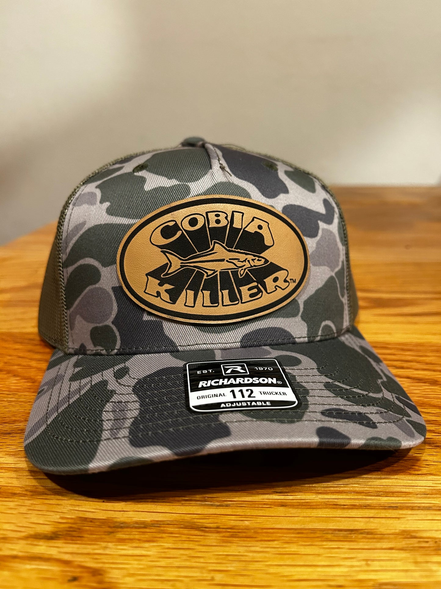 Richardson 112 Cobia Killer Duck Camo Hat with Leather Patch