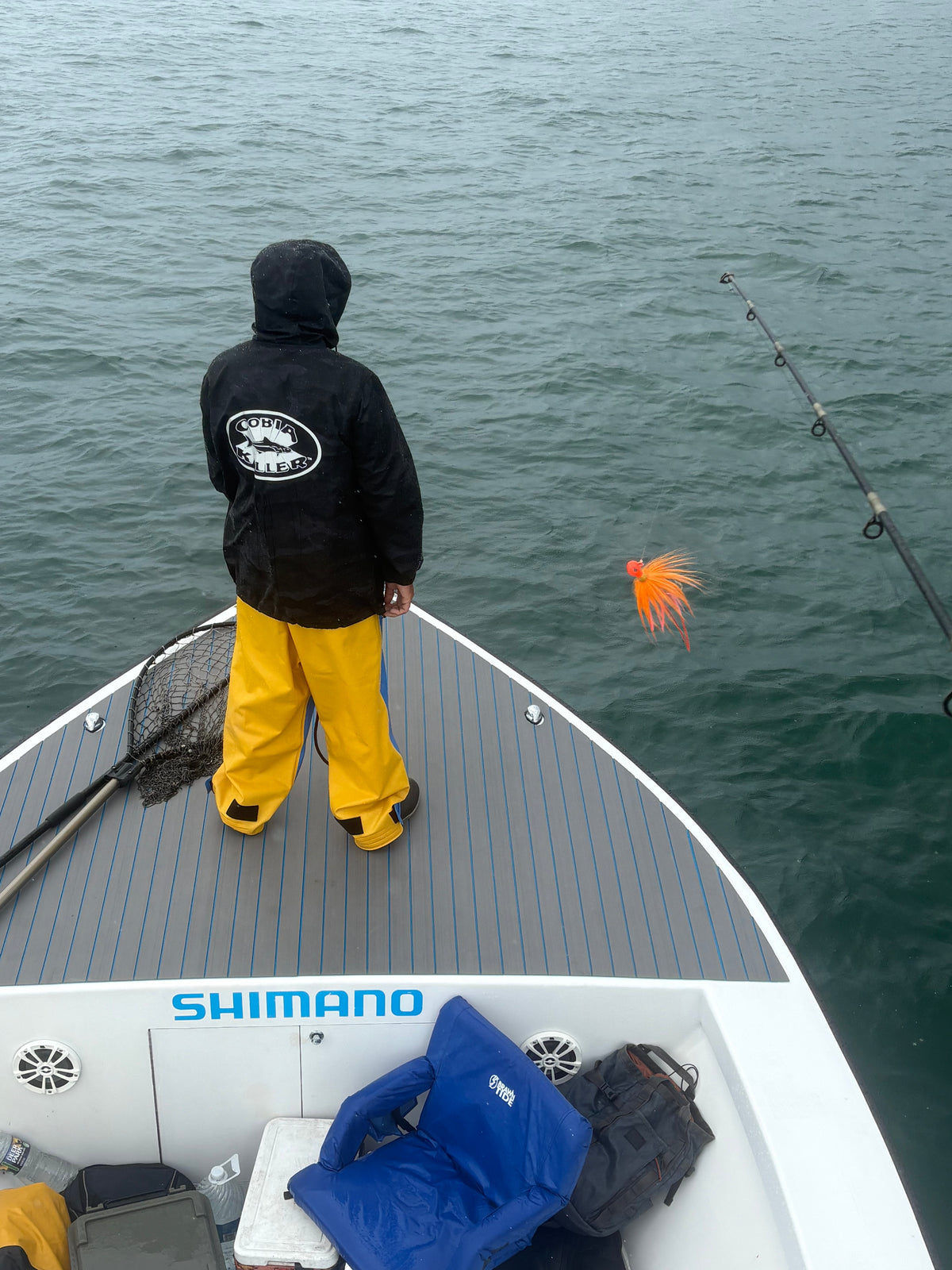 Black Camo cobiakiller fishing & rain jacket