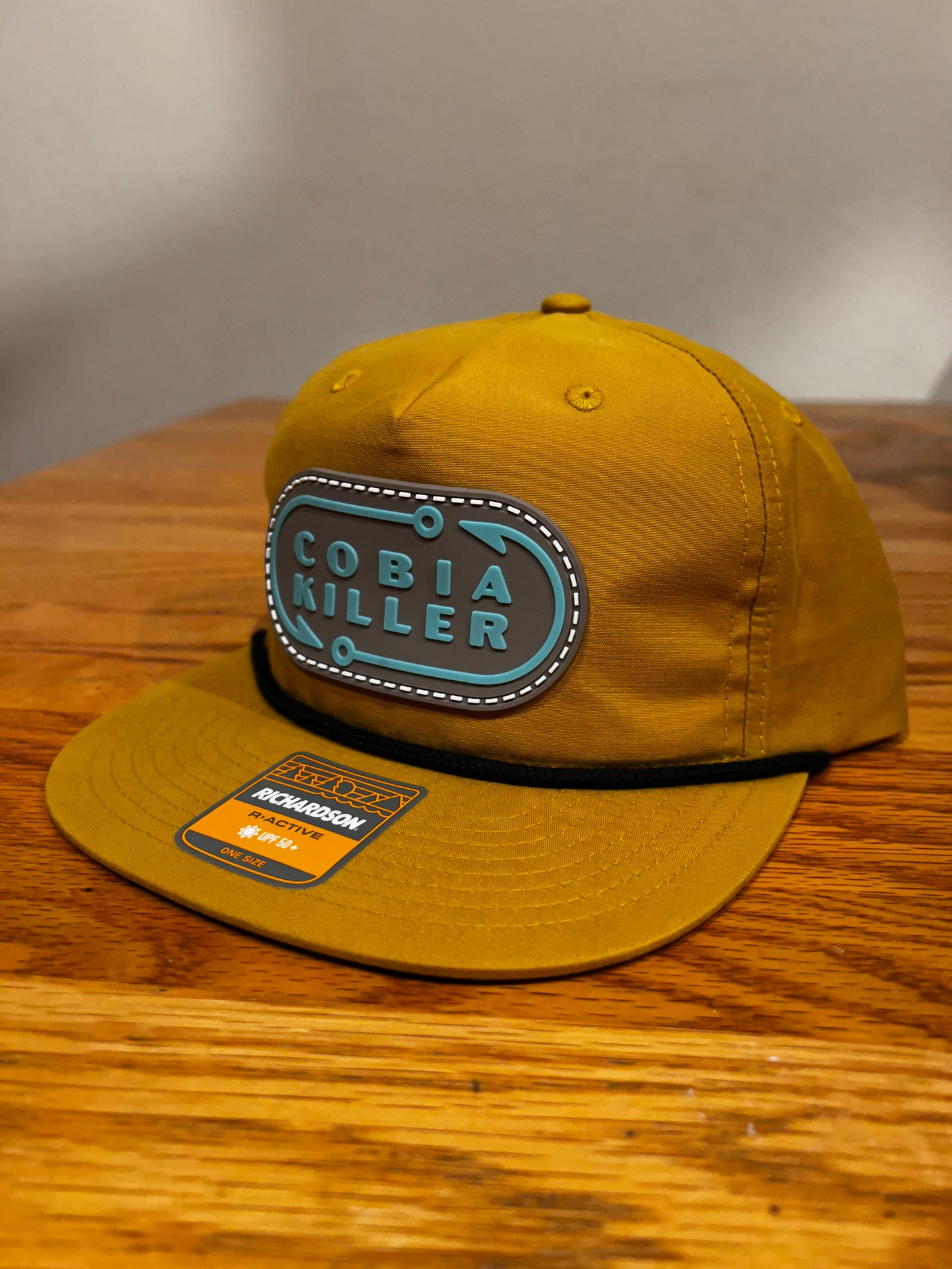 Mustard Cobia Killer Rope Hat with Leather patch