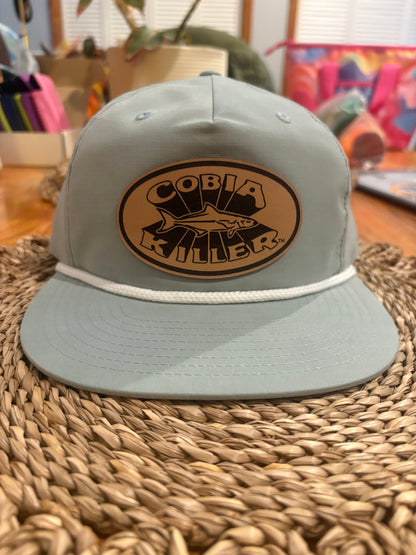 Dusty Blue Outdoor Cobiakiller Hat w Leather Patch