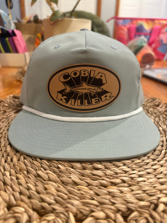 Dusty Blue Outdoor Cobiakiller Hat w Leather Patch