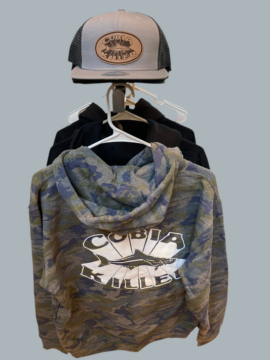 Grey and white Camo Cobia Killer Hoodie