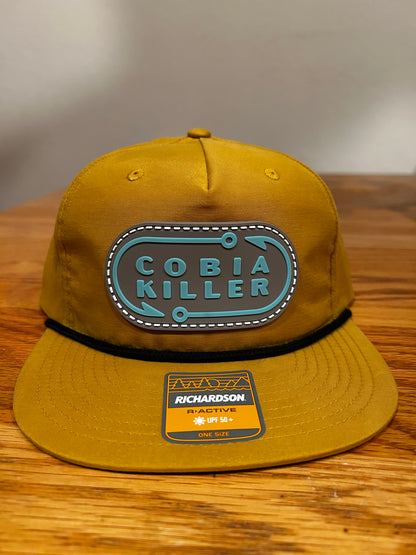Mustard Cobia Killer Rope Hat with Leather patch