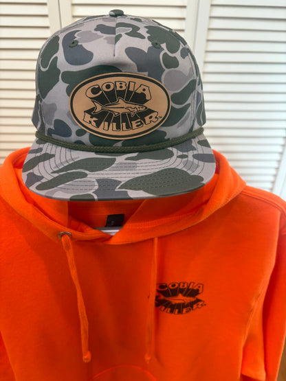 Marsh Duck Camo Grandpa Hat with Leather Patch