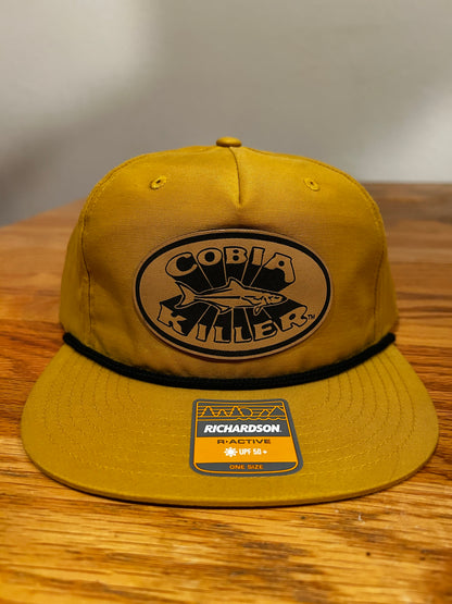 Mustard Cobia Killer Rope Hat with Leather patch