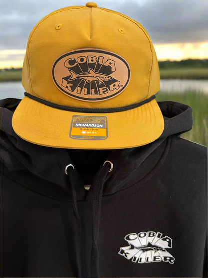 Black Cobia Killer Hoodie with White Logo