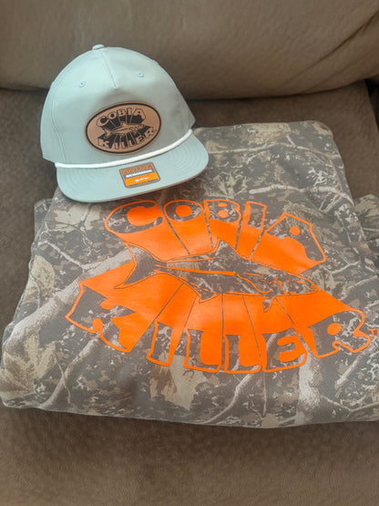 Dusty Blue Outdoor Cobiakiller Hat w Leather Patch
