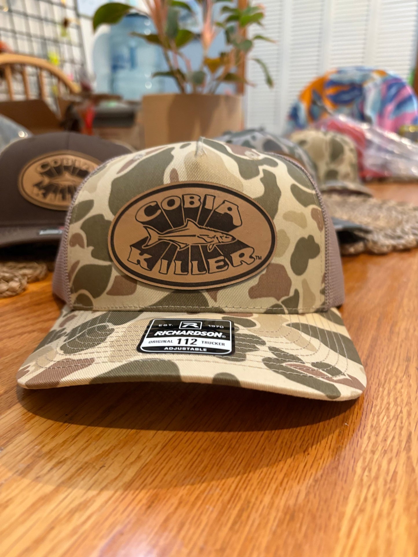 Richardson 112 Cobia Killer “Light” Duck Camo w Leather Patch